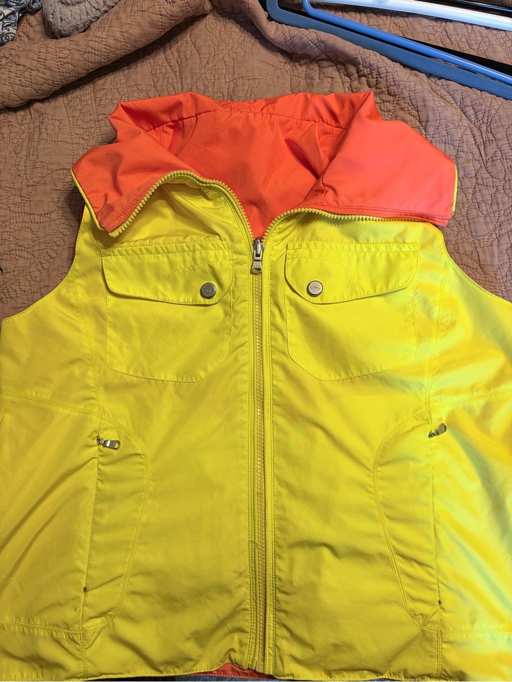 Lauren Ralph Lauren Reversible Yellow Vest